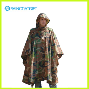 Dauerhafte Armee Camouflage Regen Poncho Rpy-019